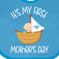 thumbnail image 4 of Inktastic 1st Mothers Day Boys Boys Baby Bib, 4 of 4