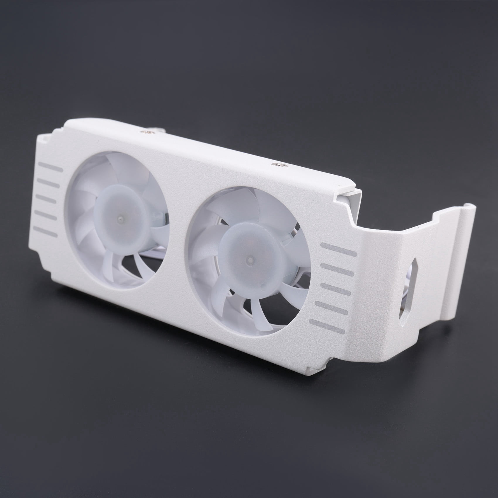 2X Computer RAM Memory Module Cooler PC DDR4 DDR5 Overlock Dual ARGB Sync PWM Fans Aluminium RGB Cooling Radiator(B)