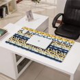 thumbnail image 3 of Long Mouse Pads for Desk,Blue Pioneer Flower Striped Pattern Desk Mats on Top Of Desks, Desk Mouse Pad Extra Large with 3mm Non-Slip Base and Stitched Edge for Gaming,Office,Work,Home 31.5"x15.7", 3 of 6