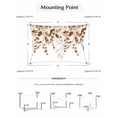 thumbnail image 6 of Brown Eucalyptus Leaves Sun Shade Sail 8' x 10', Farm Plants Country Vintage Rectangle Outdoor Sunshade Canopy, Waterproof UV Block Patio Covers for Garden Yard Beach, 6 of 9