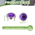 thumbnail image 2 of Uxcell Rhinestone Studs, Rhinestone Claw Beads Nailhead Crystal Claw Rivets Punk Spikes Decorative Round Rivets Purple 8 mm, 2 of 7