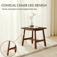 thumbnail image 2 of Dayalane Modern Square Side Table, Farmhouse Wood End Table for Small Spaces, Narrow Nightstand for Bedroom, Living Room, Walnut Finish, 2 of 9
