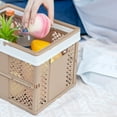 thumbnail image 6 of Tahtuvzn Storage and Organization Foldable Latchs Bins, Organizer Box with Handle Stackable Plastic Containers, Visible for Closet, Laundry, 6 of 6