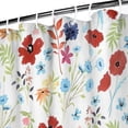 thumbnail image 3 of Pioneer Flower Floral Print Pattern Shower Curtain 72"x72" ,Bathroom Decorative Shower Curtains Set with 12 Hooks,Modern Waterproof Washable Shower Curtain, 3 of 6