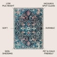 thumbnail image 4 of JONATHAN Y CALIFORNIA VINTAGE 4 x 6 Area Rug, Zafra Vintage Medallion - Peacock Blue/Navy, CAV101A-4, 4 of 10