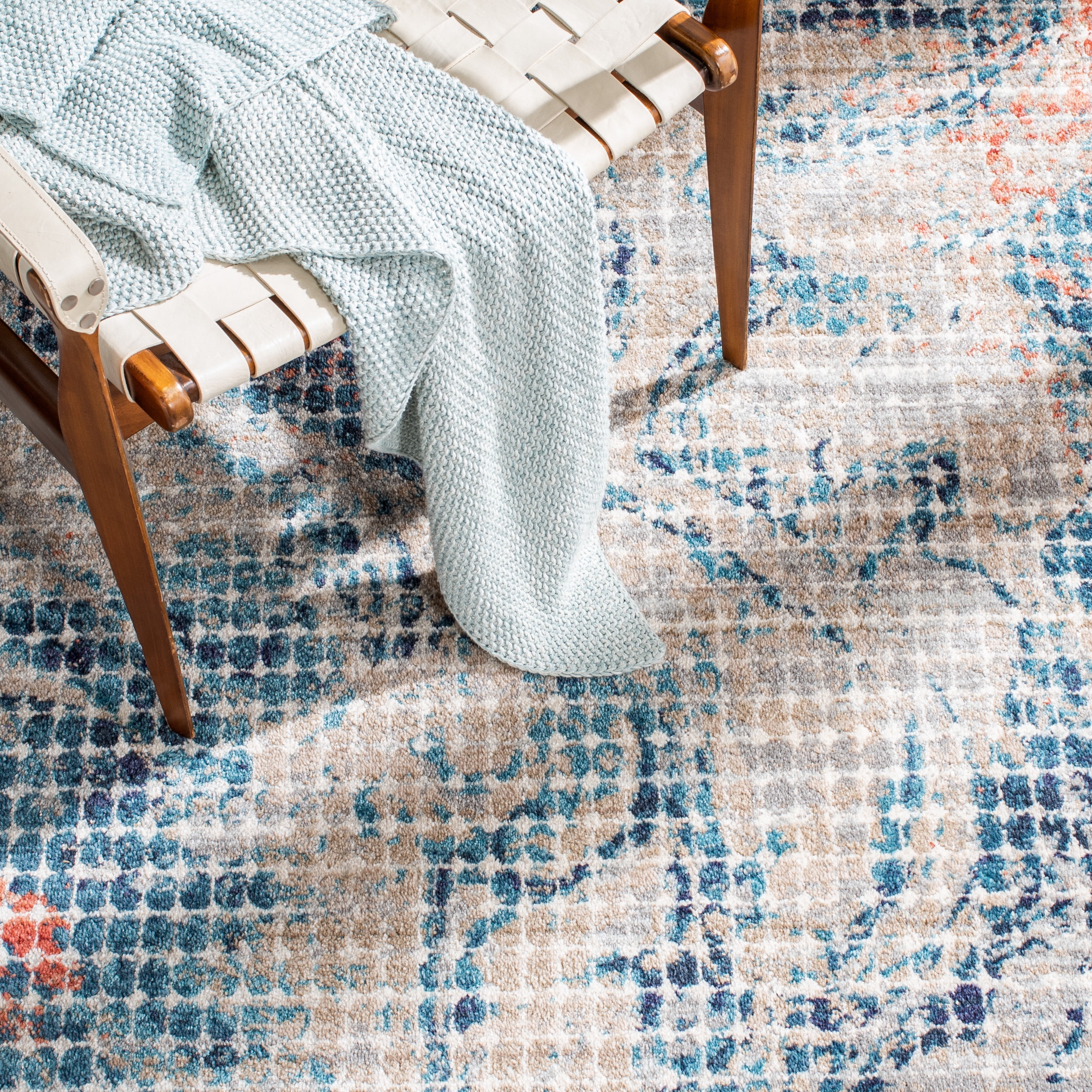 Safavieh Madison Anuki Abstract Area Rug, Gray/Blue, 4' x 6'