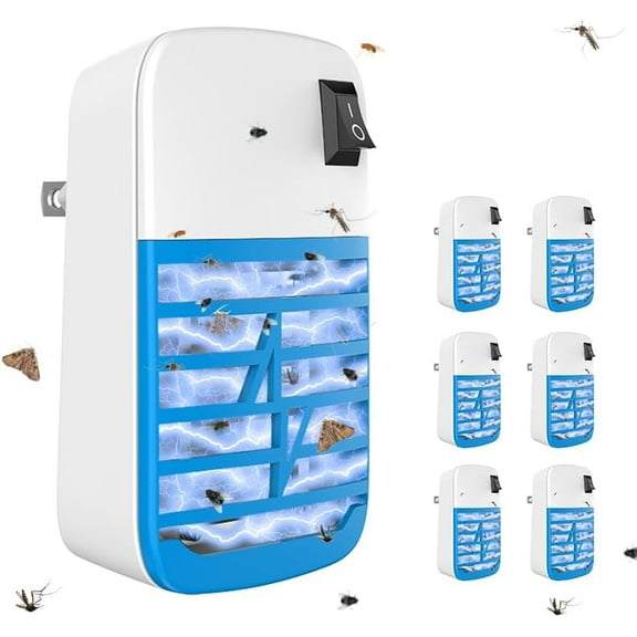 Bug Zapper Indoor Flying Insect Trap, Electronic Mosquito Zappers Gnat Traps with LED Light for Patio, Bedroom, Kitchen, Office