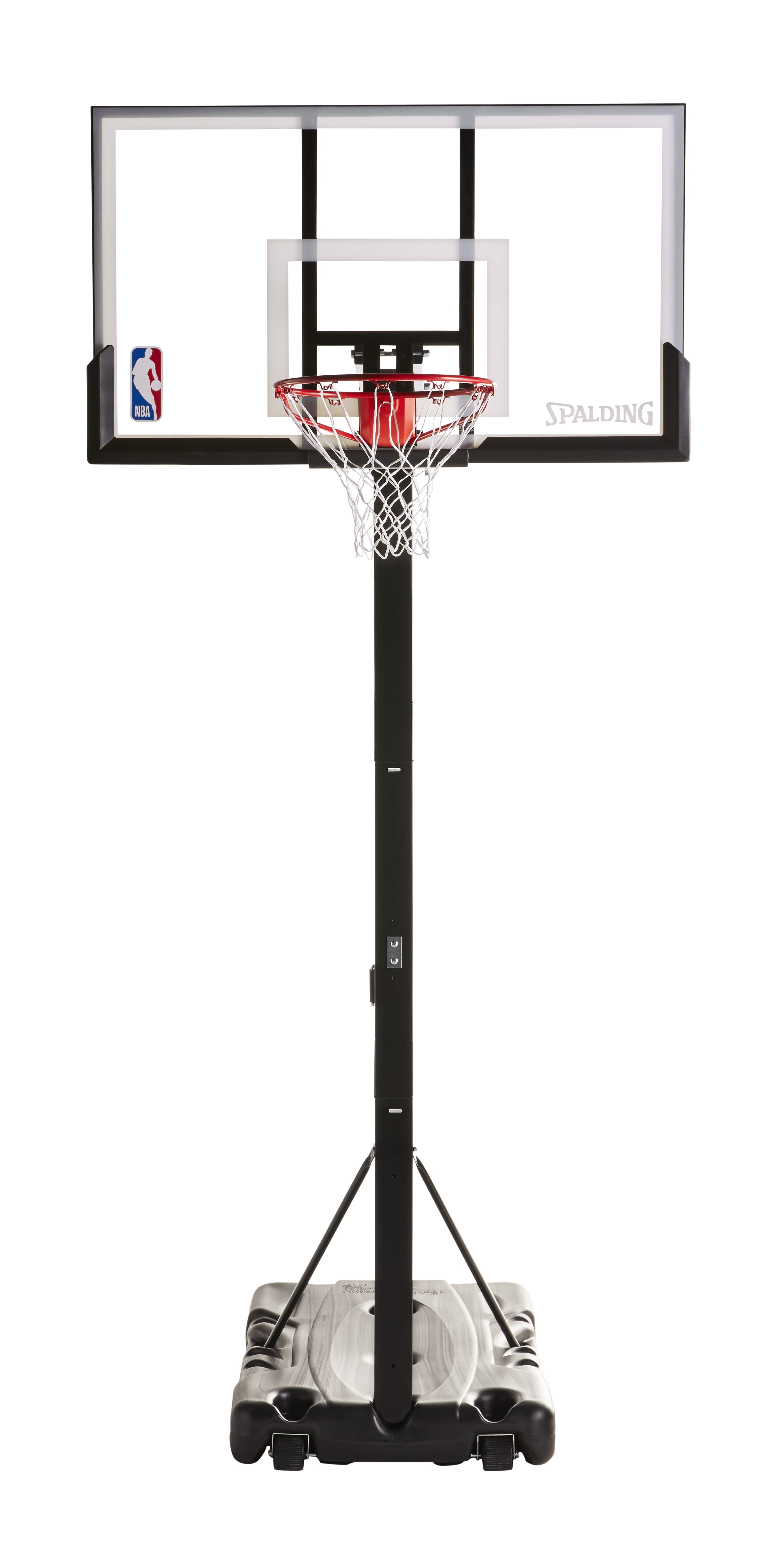 NBA 54 inch Portable Adjustable Basketball Hoop, Shatter-Resistant Backboard, Removable Rebounder360
