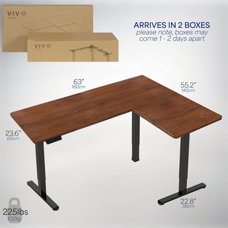 VIVO Dark Walnut / Black Electric 63