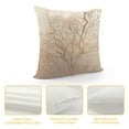 thumbnail image 4 of Nawypu  Square Beige Brown Gold Tree Branch Cushion Case Luxury Modern Throw Pillow Cover Decorative Pillow for Couch Living Room Bedroom Car, 4 of 5