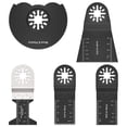 thumbnail image 1 of 5pcs/Set Oscillating Tool Blades, Universal Semicircular Saw Blades Straight Saw Blades Quick Release Durable Oscillating Tool, 1 of 5