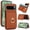 Brown, variant on For Google Pixel 10 /10 Pro Case Wallet Card Holder,Premium PU Leather Back Flip Kickstand Folio Case,RFID Blocking Ring Holder Shockproof Magnetic Women Men For Google Pixel 10 /10 Pro,White