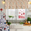 thumbnail image 5 of Fall Orange Leaves Curtain Valances for Windows, Kitchen Valance Window Treatments Panel 2 Pack, Vintage Autumn Botanical Rustic Rod Pocket Short Curtains for Bathroom Bedroom 54 x 18 Inch, 5 of 8