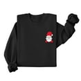 thumbnail image 4 of Under 10 dollars! Womens Christmas Sweatshirts Funny Santa Claus Simple Printed Pullover Tops Loose Fit Long Sleeve Xmas Sweatshirts, 4 of 6