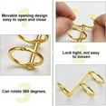 thumbnail image 2 of Jinsinto 10 Pcs Binding Ring Rings Binder Binding Metal Rings Antirust Rings Album Scrapbooking Binding Folder Rings, 2 of 5