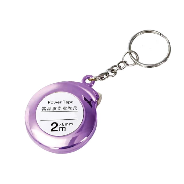 Mini llavero con cinta métrica de 2 m, mini llavero con cinta métrica de acero de 2 m, cinta de regalo, cinta de acero pequeña