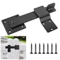 thumbnail image 2 of Visland Barn Door Flip Latch with Mounting Accessories 360-Degree Rotation Privacy Security Easy to Install Sliding Door Latch Gate Latch, 2 of 8