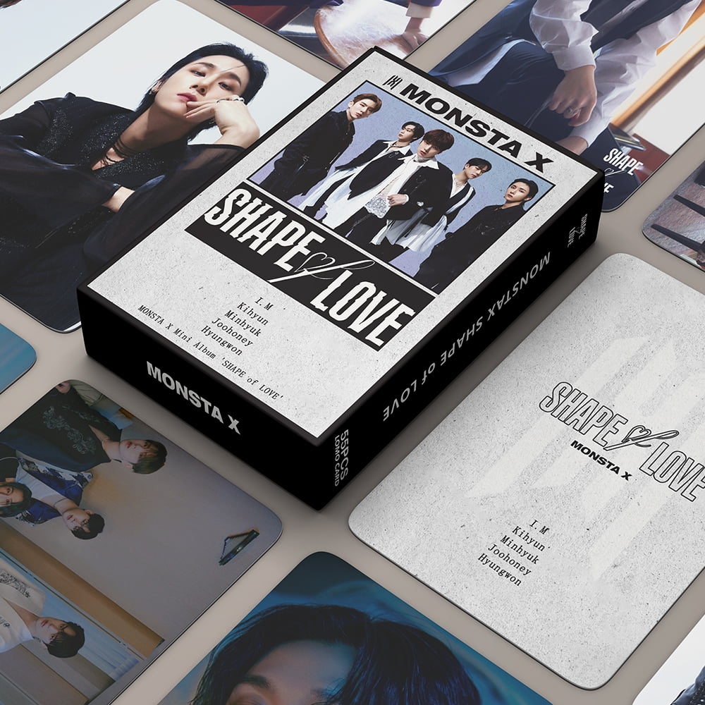 55Pcs Kpop Group MONSTA X Photo Cards MONSTA X 2022 Lomo