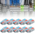 thumbnail image 3 of Conector 10 Uds. Terminal De Conector De Cable Multifunción 2 En 4 Salida Conexión De Cableado Rápido LT-624, 3 of 7
