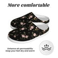 thumbnail image 6 of Kdxio Flowers Women's Men's Slippers Plush Slip-On House Slipper for Winter Indoor Soft Cushion Non-slip Fluffy Slides Slippers-11, 6 of 7
