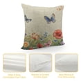 thumbnail image 4 of nygtbtfer Outdoor Throw Pillow Cover Watercolor Spring Blossom Floral Waterproof Cushion Pack Flower Plant on Linen Pillow Cases Home Decoration for Patio Garden Couch Sofa, 4 of 5