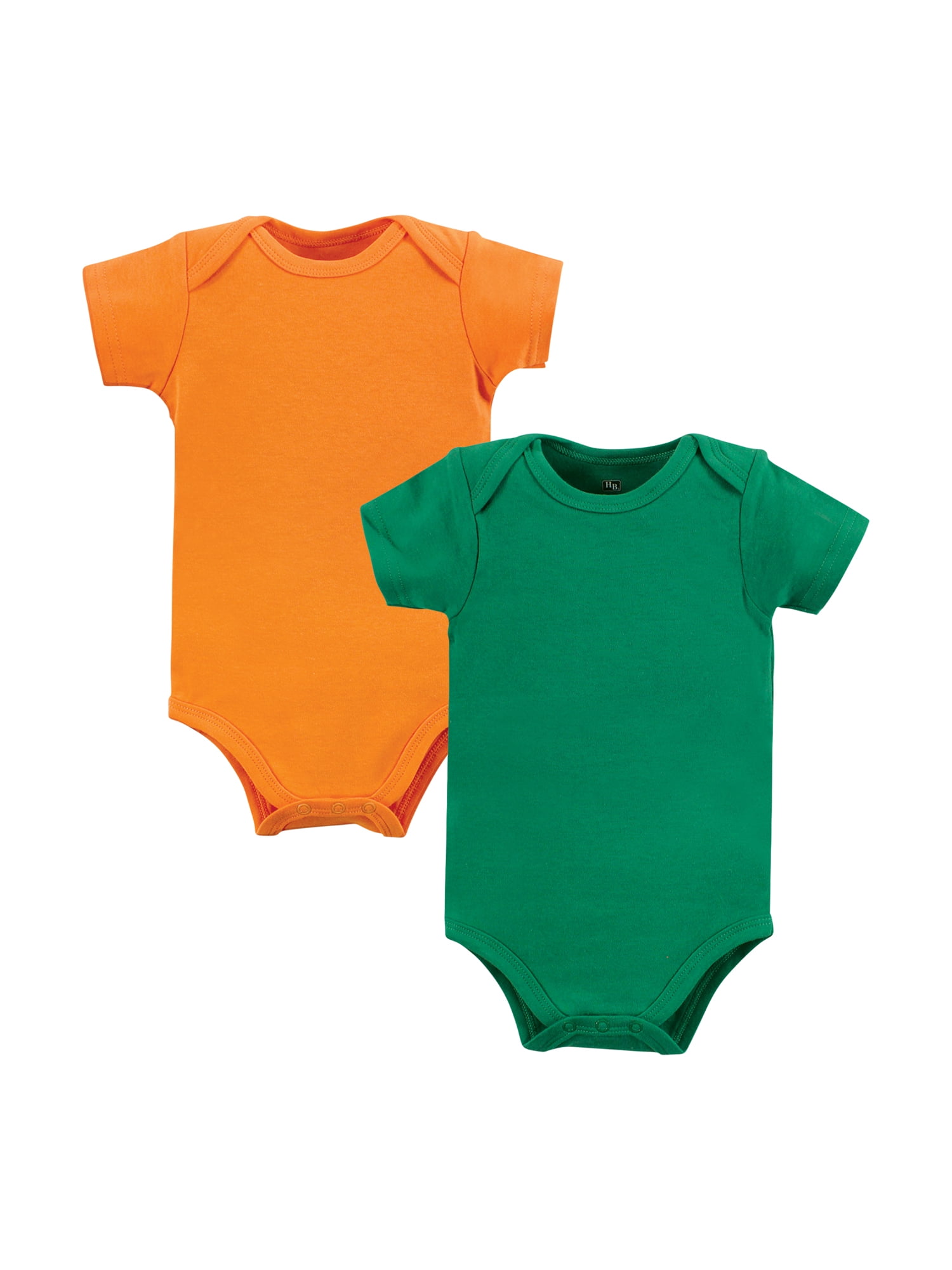 Hudson Baby Unisex Short Sleeve Bodysuits, 10-Pack, Sizes Newborn-24 Months