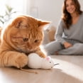 thumbnail image 4 of Soft Plush Catnip Toy for Cats Cartoon Animal Mouse Shaped Stuffed Pet Durable Fabric Fun Design, 4 of 4