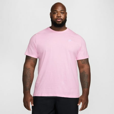 Nike Sportswear Club Men's T-Shirt Color: Pink Foam Size: XL