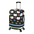 thumbnail image 2 of HELLHERO Cat Paw Print Design Anti Fade Luggage Cover for Kids, All Size Elastic Easy Washing Suitcase Guard, 2 of 7