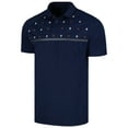 thumbnail image 2 of Men's Levelwear Navy Detroit Tigers Sector Batter Up Raglan Polo, 2 of 3