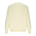 thumbnail image 5 of ZUKMRJPC Women's Half Button Down Sweaters Long Sleeve Casual Crewneck Solid Color Pullover Sweaters Fall Trendy Loose Knit Tops, 5 of 7