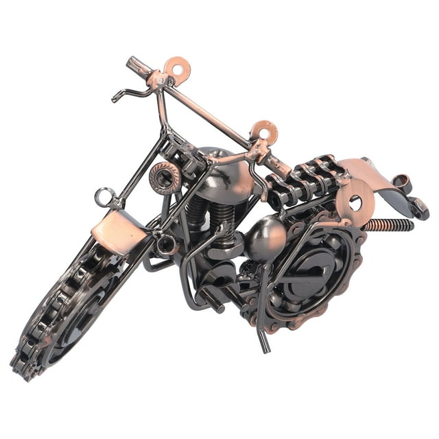 Decoraciones De Cubierta, Adorno De Motocicleta, Decorativo, Elegante, Tamaño Mini, Obra De Arte De Hierro Retro, Usos Múltiples Para Decoraciones De Regalo