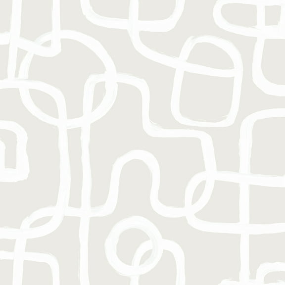 NuWallpaper Cream Niko Peel & Stick Wallpaper