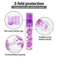 thumbnail image 2 of 50 Pack 5ml Glass Spray Bottles Empty Refillable Fragrance Sample Bottles Small Perfume Vials With 10 Funnels, Purple Floral Print, 2 of 5