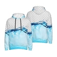 thumbnail image 6 of Bingfone Crystal Clear Water Splash Men's Drawstring Hoodie Long Sleeve Pocket Sweatshirts-Large, 6 of 6