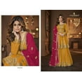 thumbnail image 4 of Ready to Wear Indian Pakistani Designer Salwar Kameez Anarkali Lengha Suits ( Yellow, XXL - 46 ), 4 of 5