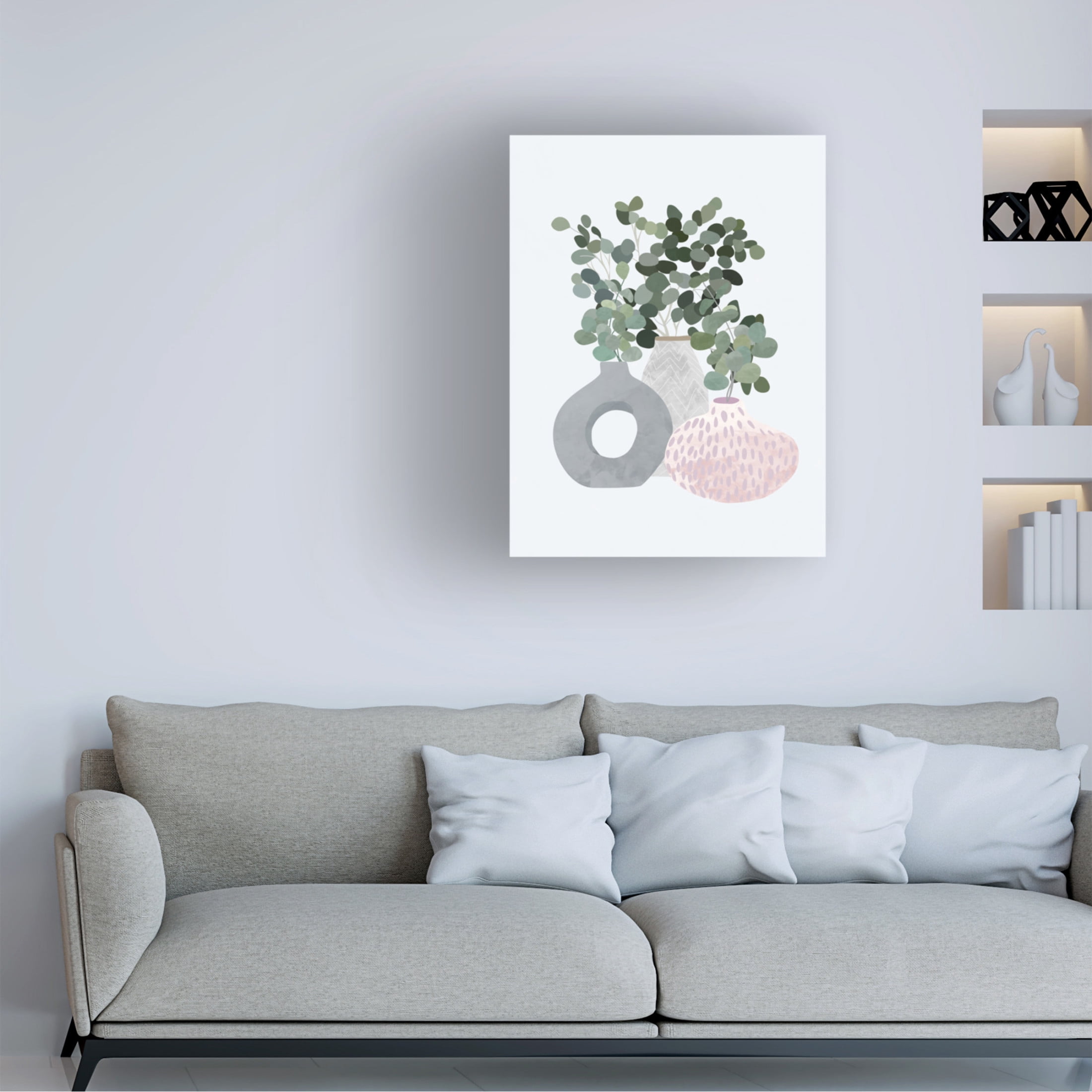 Trademark Fine Art Sarah Manovski Scandi Japandi Plants Canvas Wall Art