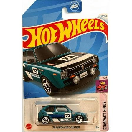 Hot Wheels '73 Honda Civic Custom 90/250 Compact Kings 4/5 Teal