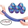 thumbnail image 2 of Anditoy Paquete De 5 Huevos De Limo, Juguetes Para Aliviar El Estrés, Huevos De Pascua Para Niños, Niñas, Cestas De Pascua, Regalos, Regalos De Fiesta (Azul+Púrpura+Oro), 2 of 6