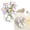 D, variant on 1PC Mini Chinese Glass Flower Arrangement, Artificial Rose Bouquet with Vase, DIY Crafts Flower for Mother’s Day, Home Office Tabletop Decoration