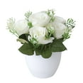 thumbnail image 1 of Trayknick Fake Flower Plant Simulated Dinning Table Decor Plastic Bedroom Imitation Potted Flower for Home, 1 of 13