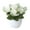 White, variant on LUDLZ Artificial Flowers 20cm “Artificial” Plastic Pink Roses Home Decoration Bouquet