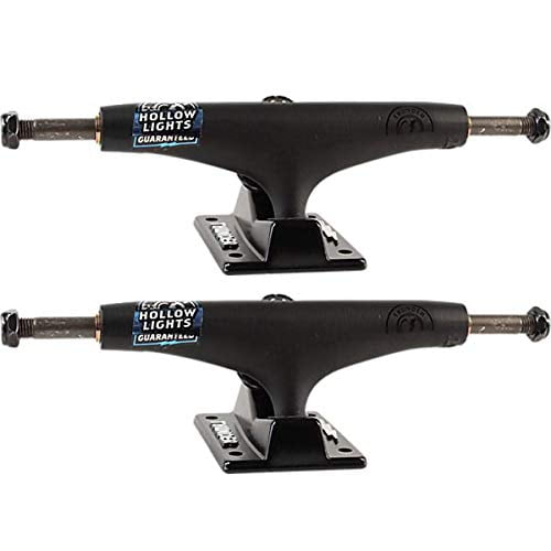 Thunder Hollow Light Night II Skateboard Trucks Black/Black - Hanger 5.25" Axle 8" (Set of 2)