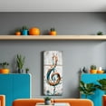 thumbnail image 4 of Hieng 3 Piece Abstract Canvas Wall Art Modern Music Note Painting Poster Print Modern Turquoise and Orange Picture Artwork for Kitchen Bedroom Bathroom Decor Unframed, 4 of 6