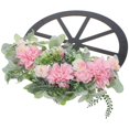 thumbnail image 4 of Spring Wreath with Realistic Leaves for Front Door or Wall Decoration Multi Color Cloth and Wood 12.5 inches, 4 of 4