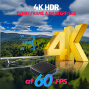 Raxxio MAG555 4K Google TV Streaming Box – 16GB Storage, 2GB RAM, Voice Control Remote, Dolby Digital 8-Channel Sound