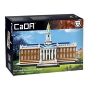 Officially Licensed Harvard Business School Baker Library Building Brick Set, Neoclassical Architecture, Detailed Stickers for Windows & Emblem, Perfect Desktop Display, Ages 14+