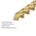 thumbnail image 3 of Unique Bargains M2.5 x 0.45 High Speed Steel Machine 3 Spiral Flutes Thread Tap Titanium Plated, 3 of 6