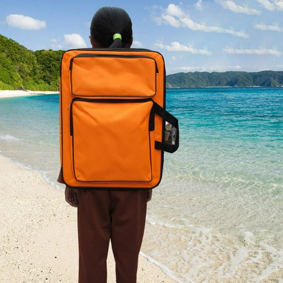 8K Art Portfolio Bag Oxford Cloth Soft Sided Light Weight Painting W/Handle for School Pencils Poster Sketch