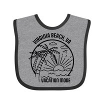 Inktastic Summer Vacation Mode Virginia Beach Virginia Boys or Girls Baby Bib
